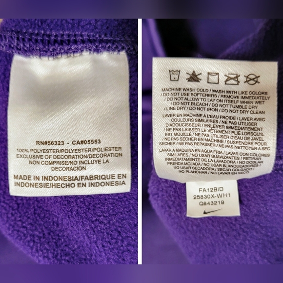 Nike Washington Huskies UW NCAA Football Sweatshirt Crewneck Player Issued - L - Picture 7 of 8